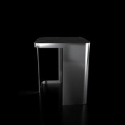 Tullio Smoked Silver Black End Table Roberto Grassie Furniture