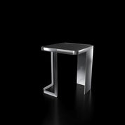 Tullio Smoked Silver Black End Table