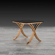 Valora Rose Gold Polished Stainless Steel Base Stylish End Table RG