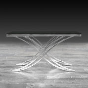 Valora Silver Modern Console Table