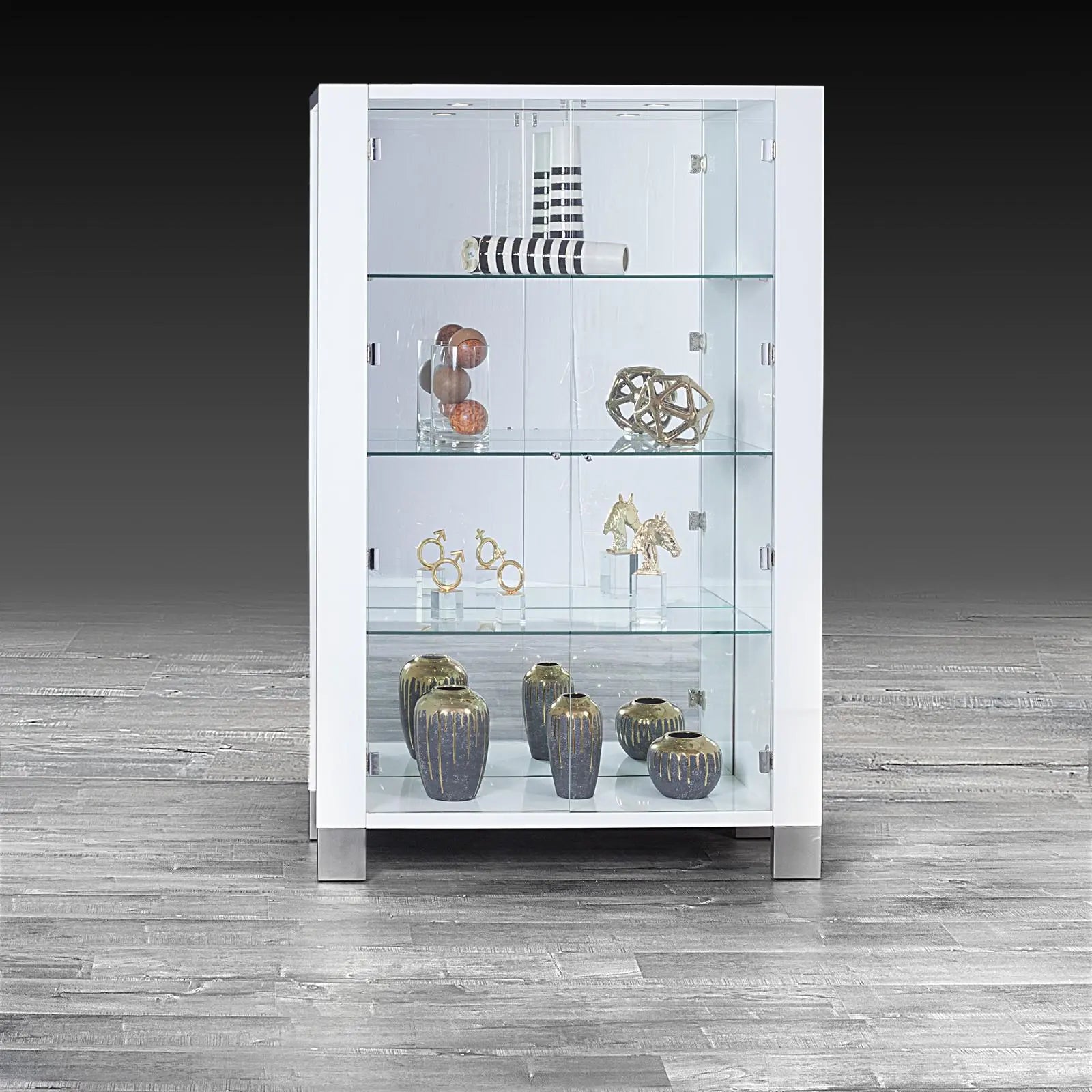 Vanguard White Modern Curio