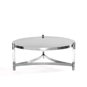 Varossi Round Silver Coffee Table