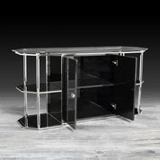 Varossi Polished Stainless Steel Base Roberto Grassie Buffet
