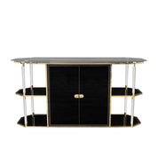 Varossi Titanium Gold Polished Stainless Steel Base Buffet