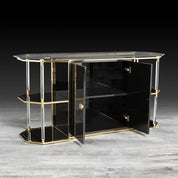 Varossi Titanium Gold Polished Stainless Steel Base Roberto Grassie Buffet