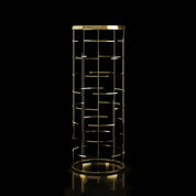 Vitolo Large Flower Stand Champagne Gold Roberto Grassie