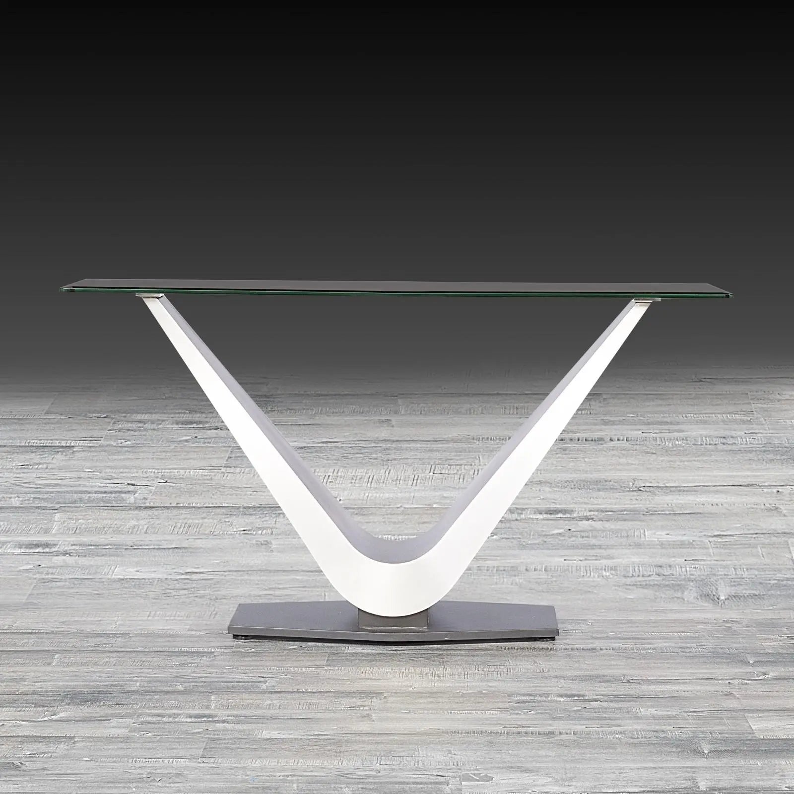 Vittoria Silver Modern Console Table
