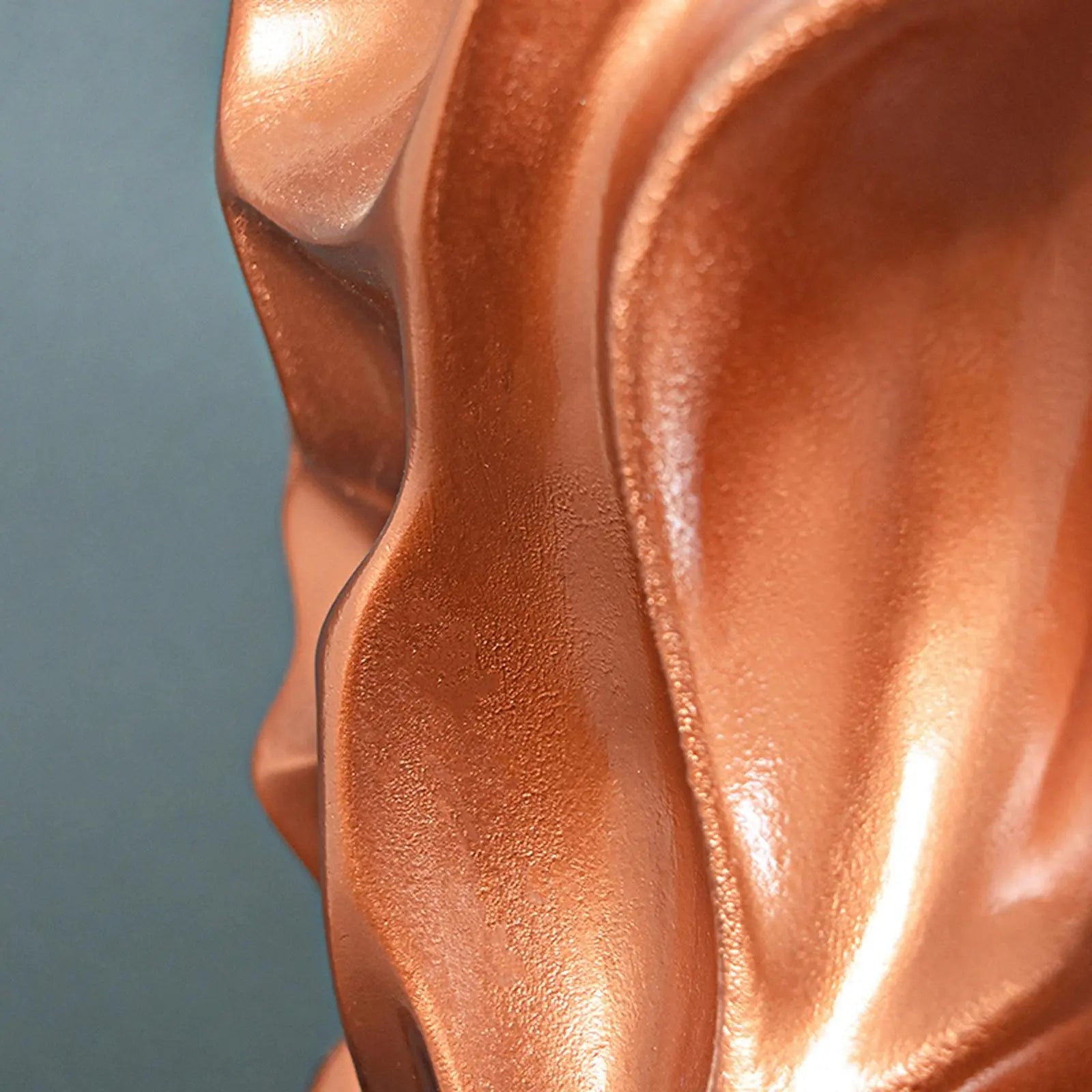 Vortex Large Copper Modern Vase