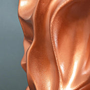Vortex Large Copper Modern Vase