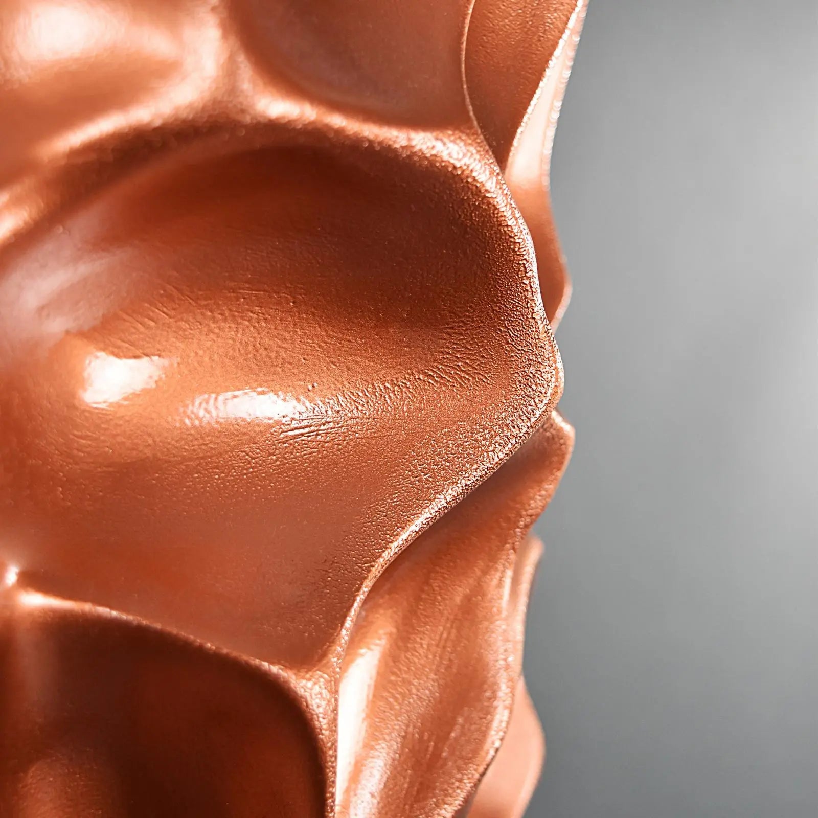 Vortex Medium Copper Modern Vase