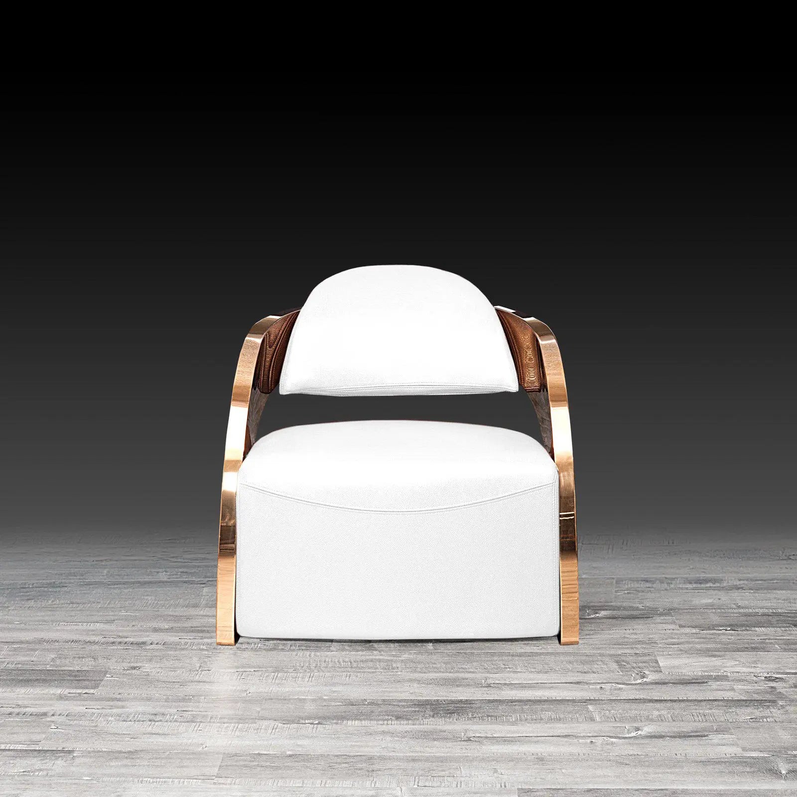 Zetta RG White Modern Accent Chair RG