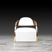 Zetta RG White Modern Accent Chair RG