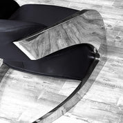 Zetta Silver Black Luxury Accent Chair