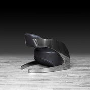 Zetta Silver Black Roberto Grassie Accent Chair