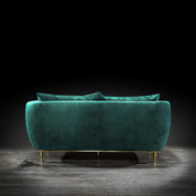 Cerchio Gold Green Luxury Sofa Set