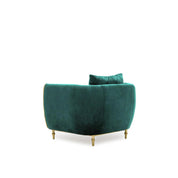 Cerchio Gold Green Modern Sofa Set