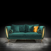 Cerchio Gold Green Modern Sofa Set
