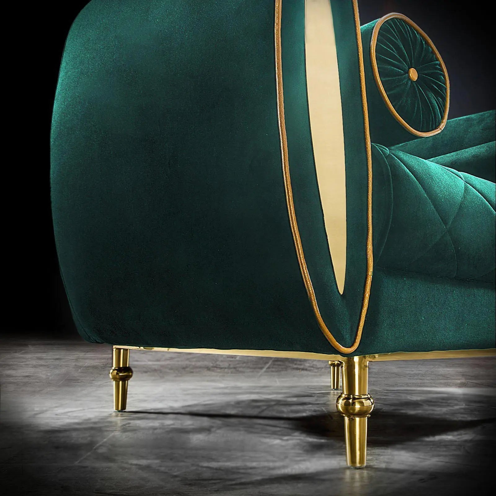 Cerchio Gold Green Roberto Grassie Sofa Set