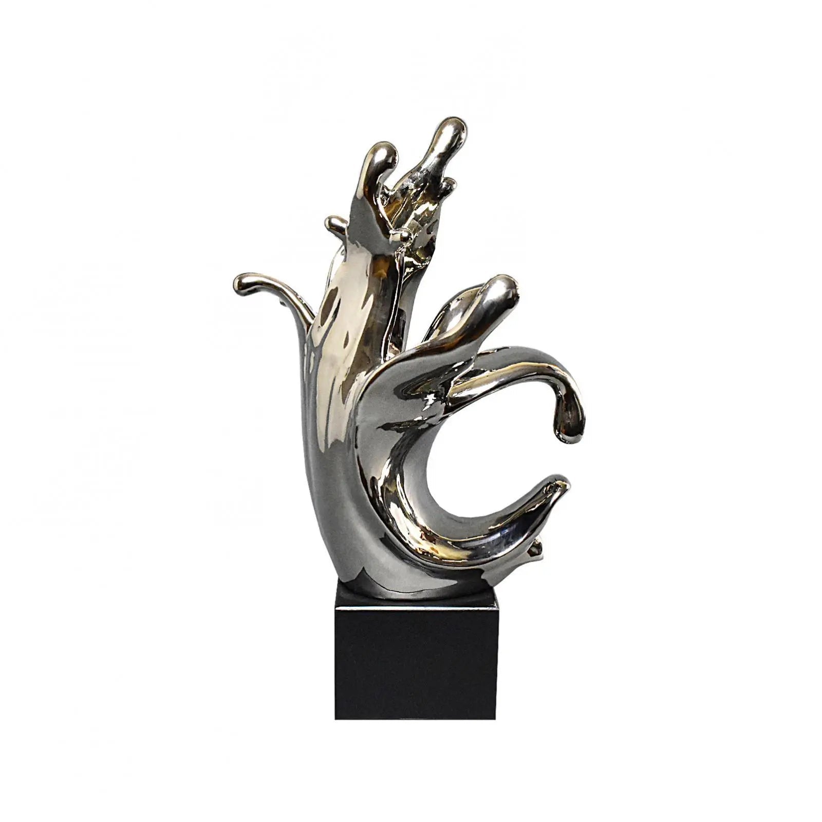 Droplet Silver Sculpture