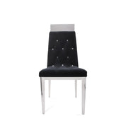 Gianna Silver Black Dining Chair