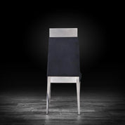 Gianna Silver Black Luxury Dining Chair