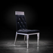 Gianna Silver Black Stylish Dining Chair