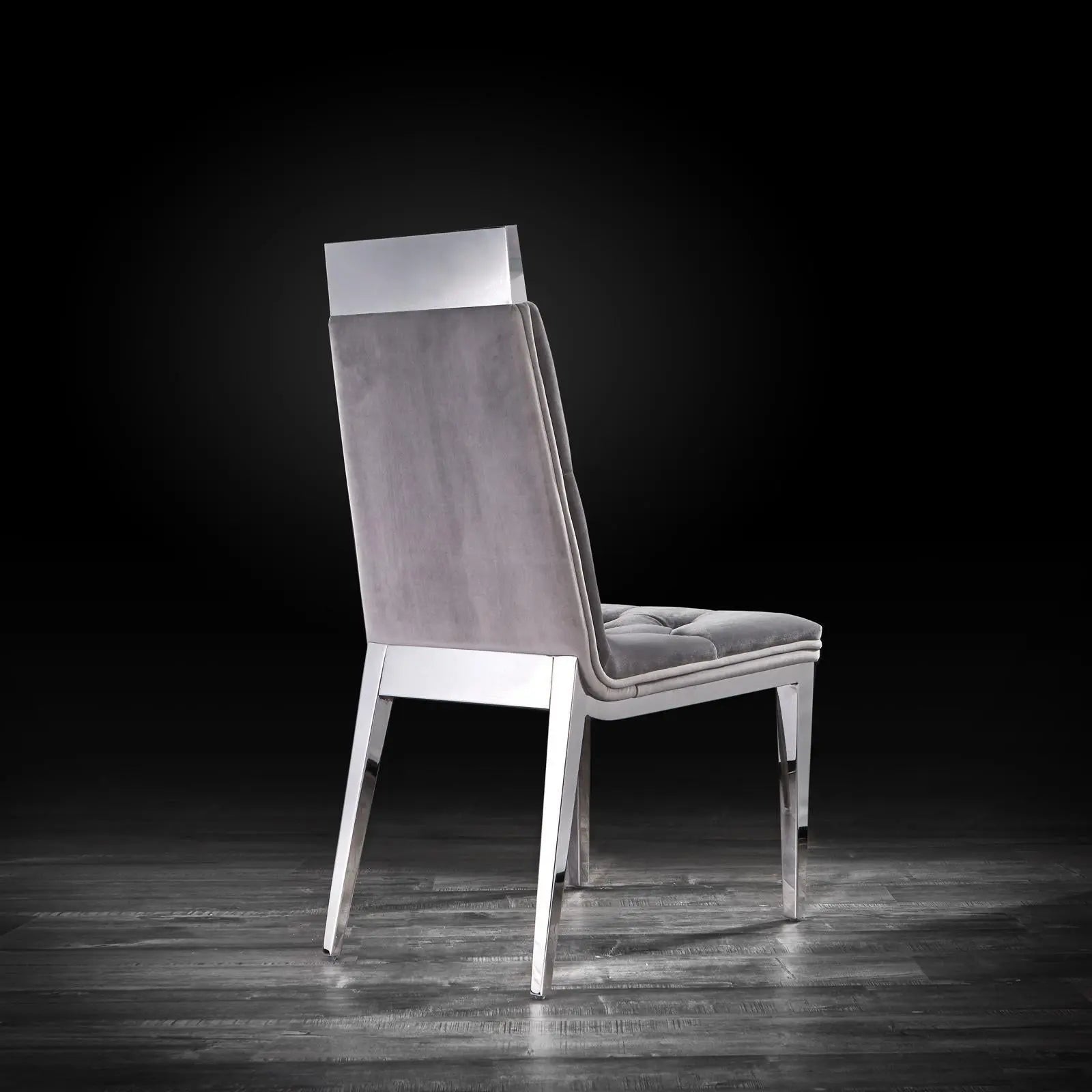 Gianna Silver Gray Roberto Grassie Dining Chair