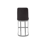 Mariella Silver Black Counter Modern Bar Stool