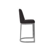 Mariella Silver Black Counter Roberto Grassie Bar Stool