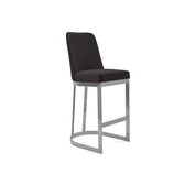 Mariella Silver Black Counter Stylish Bar Stool