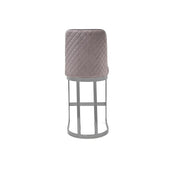Mariella Silver Gray Counter Modern Bar Stool