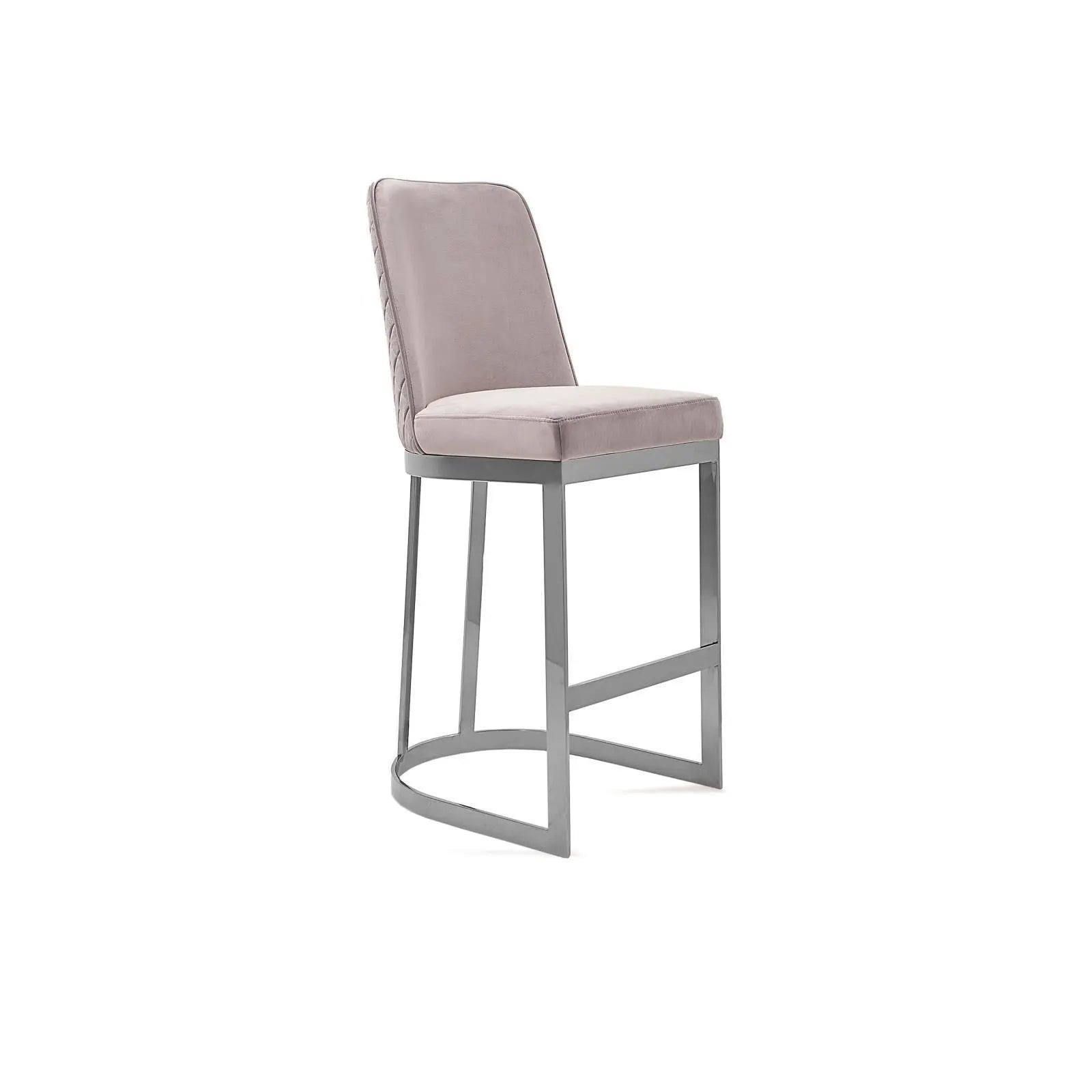 Mariella Silver Gray Counter Stylish Bar Stool