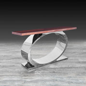 Onyx Silver Maple Stylish Console Table