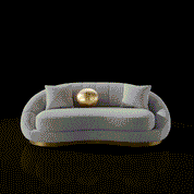 Oslo Gold Loveseat Ivory Roberto Grassie Furniture Min RG